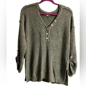 MINE Women’s Olive Green Sweater Knit